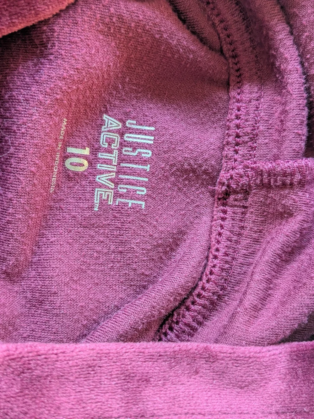 Justice velvet pullover